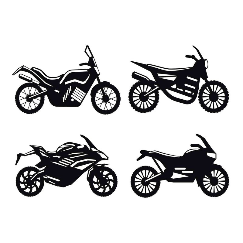 Motorcycle svg, motorbike svg, bike svg, motorcycle pdf, motorbike eps, bike pdf - 圖文模板設計 - 其他材質 