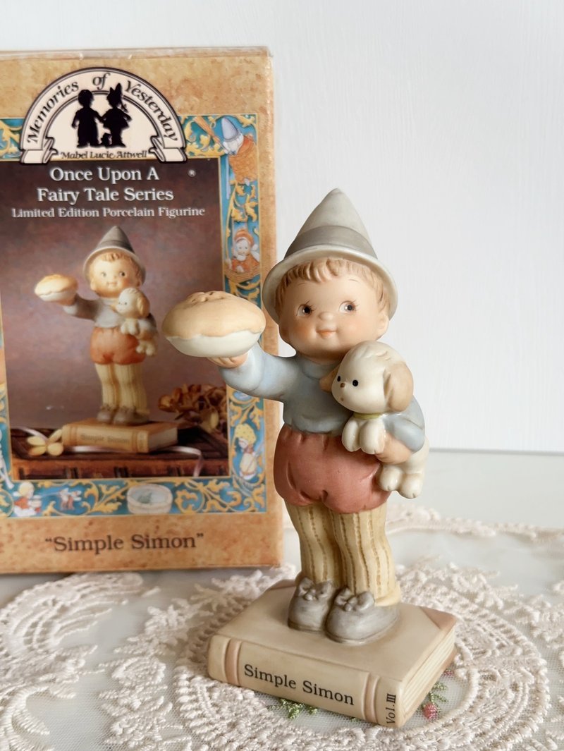 美國enesco  memories of yesterday 童年往事娃娃限量收藏擺件 - 公仔/玩偶 - 瓷 