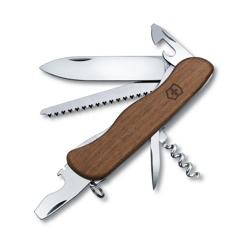 VICTORINOX 瑞士維氏 瑞士刀 10用 胡桃木 0.8361.63 - 露營用品 - 不鏽鋼 咖啡色