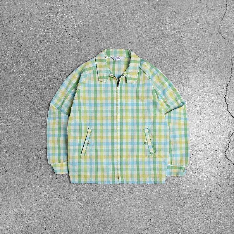 Jantzen哈靈頓外套Harrington jacket/台北古著店、美式工作夾克 - 女大衣/外套 - 其他材質 綠色
