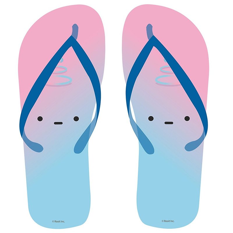 新創系列-沒個性星人Roo-夾腳拖鞋(男/女)：【大臉嚕】,BB03 - 女休閒鞋/帆布鞋 - 橡膠 藍色