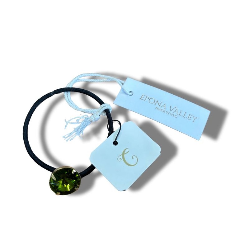 COMPLEX BIZ 煌めく深緑のクリスタル クリップ - ヘアアクセサリー - クリスタル グリーン