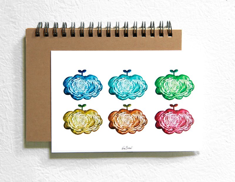 Wusoul Watercolor Postcard - Cards & Postcards - Paper White