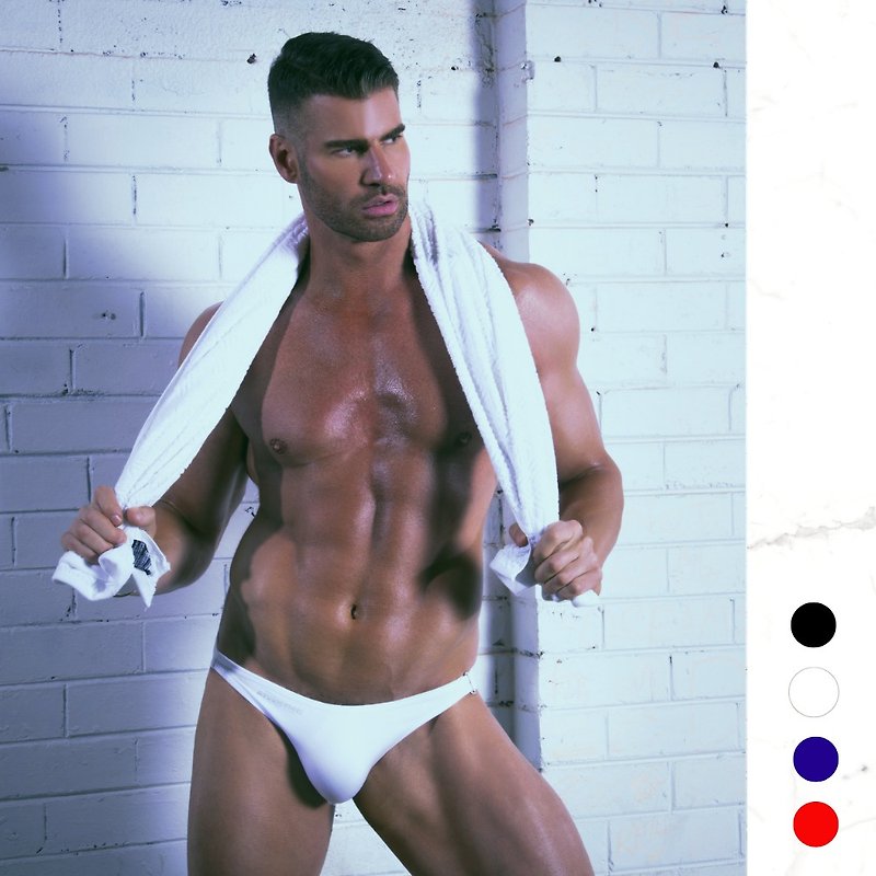 Naked Allure Super Low Rise Briefs【White】│AttentionWear, Mens Underwear, Jocks - Men's Underwear - Polyester White