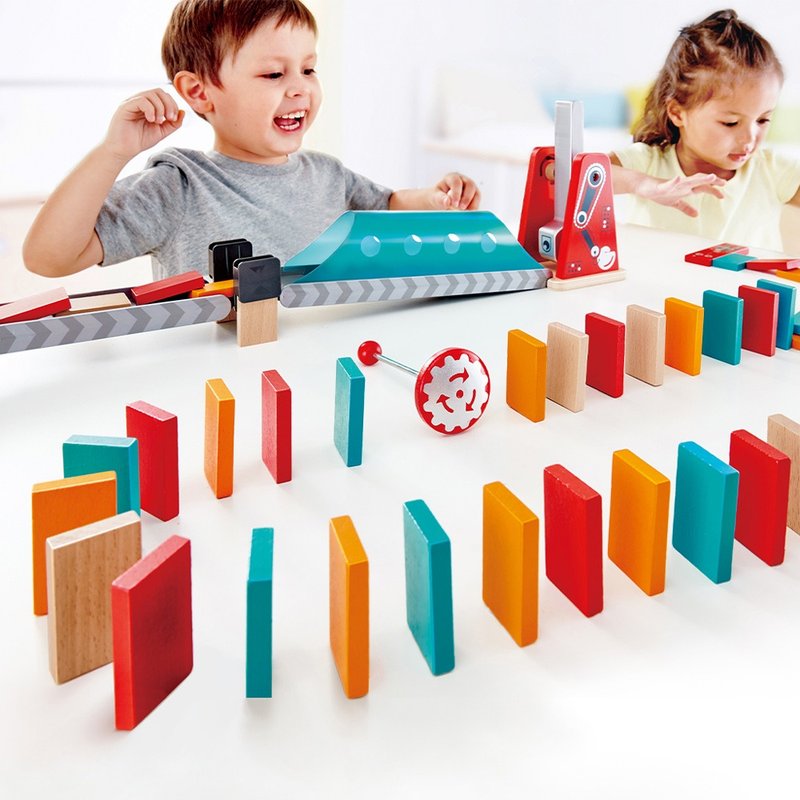 Hape German Robotic Arm Domino Race Game - ของเล่นเด็ก - วัสดุอื่นๆ หลากหลายสี