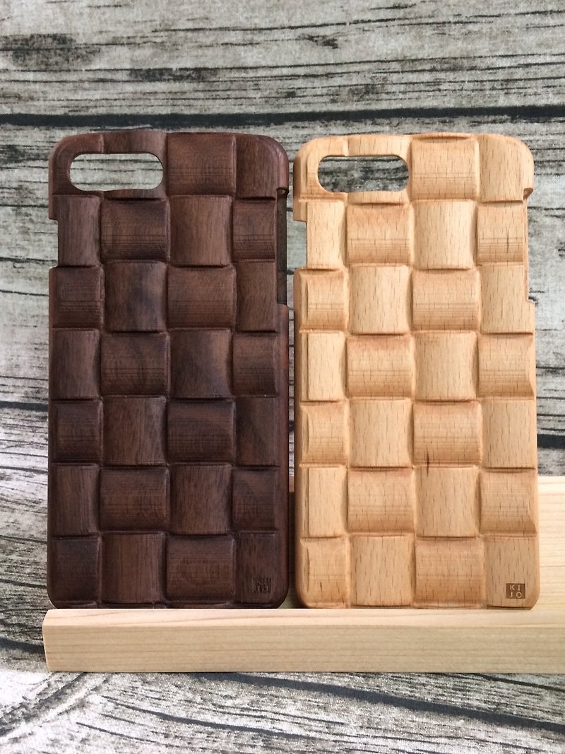 Iphone7/ Iphone7PLUS Log Phone Case-3D Stereo Style Pope (Alder/Walnut) - Phone Cases - Wood Brown