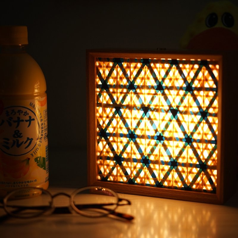嵊縣非遺竹編 無線小夜燈 居家飾品 臥室夜燈  禮物  日式和風 - 燈具/燈飾 - 木頭 多色