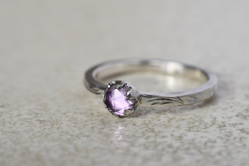 流れ煌く物語　アメジスト - リング・指輪 - 金属 パープル