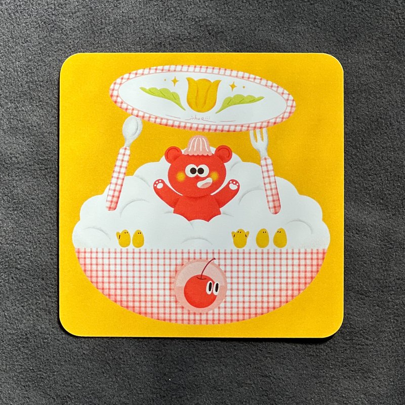 明信片 | 小熊軟糖剉冰 - 卡片/明信片 - 紙 黃色