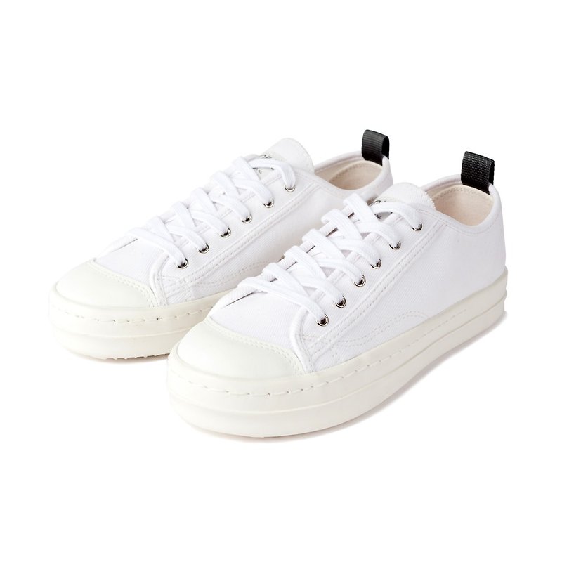Jdaul Handmade in Korea/ SUPERB ORIGINAL Sneakers SNOW WHITE - Women's Casual Shoes - Other Materials White