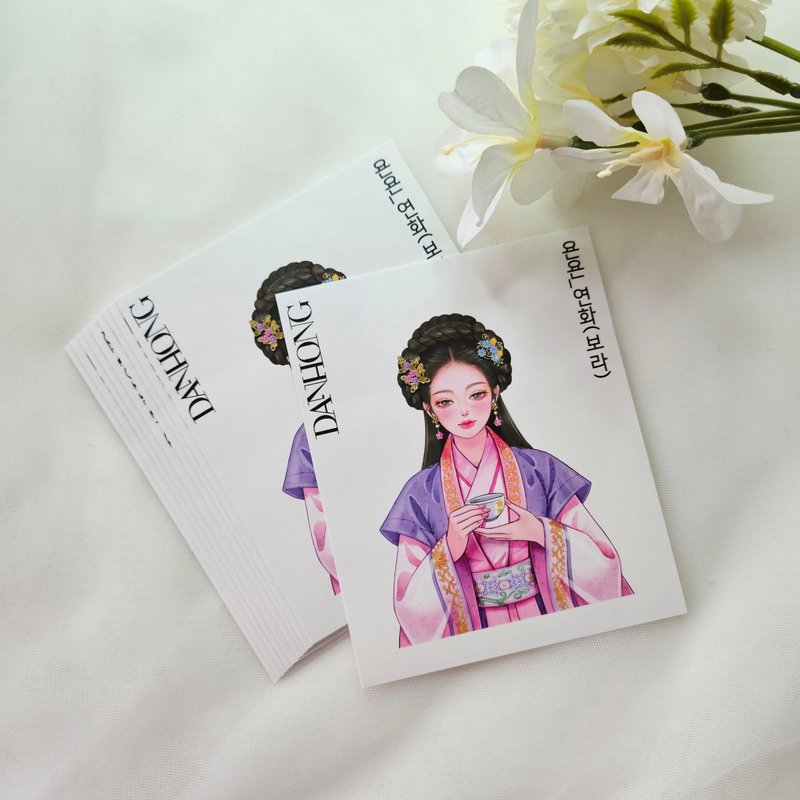 younyoun_オリエンタルステッカー_yeonhwa_purple - ステッカー・シール - 紙 パープル