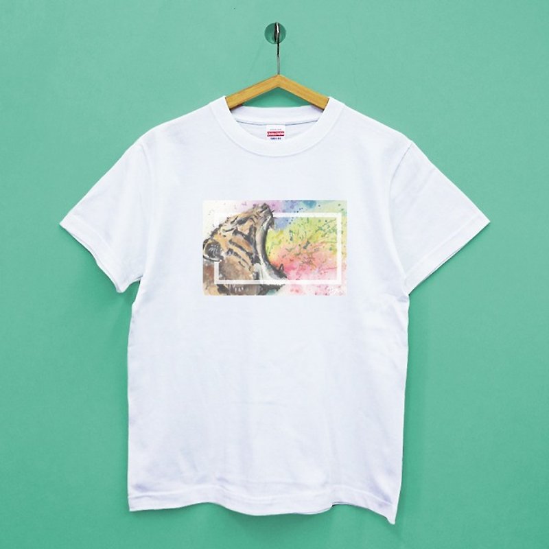Tiger Japan United Athle cotton soft neutral T-shirt children's T-shirt - Unisex Hoodies & T-Shirts - Cotton & Hemp White