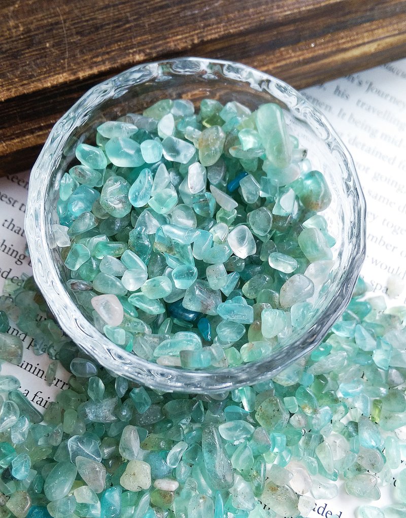 Blue Apatite  藍磷灰碎石 淨化專用小碎石  一份 100g 售 90元 - 擺飾/家飾品 - 其他材質 