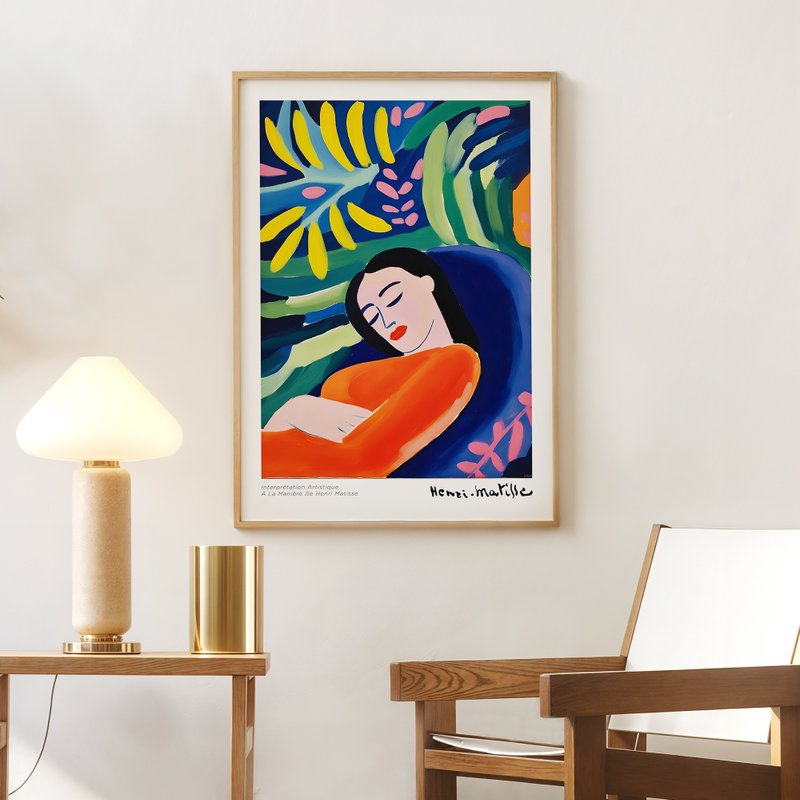 静かなる時 / マティス巨匠スタイル ウォールアート ポスター フレームなし 装飾画 - ポスター・絵 - 紙 