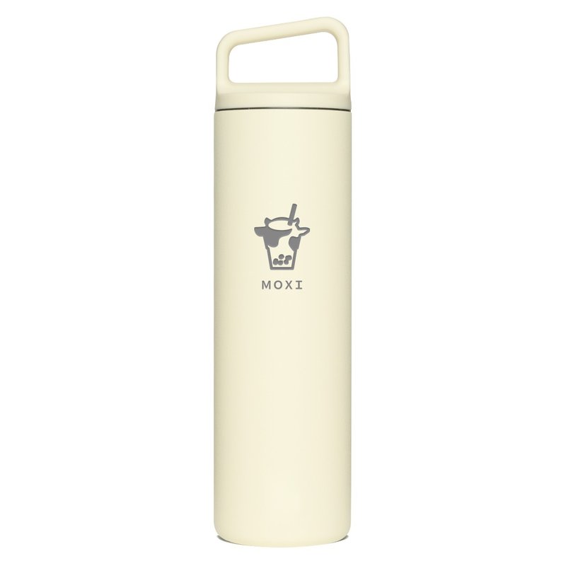 MOXI x MiiR Double Wall Vacuum Wide Mouth Bottle 20oz/591ml (Sandstone White) - Vacuum Flasks - Stainless Steel White