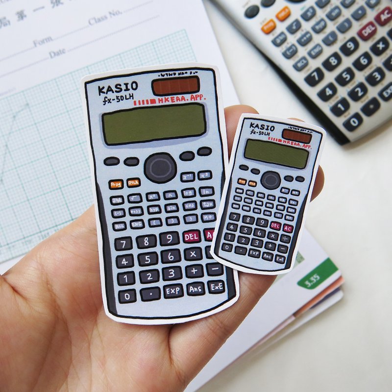 Mathematics Calculator Sticker (Big) - Stickers - Plastic 