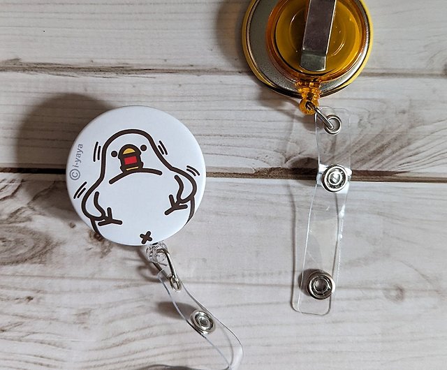 Flexible chicken and duck work permit identification card retractable  buckle - Shop gugu & guagua ID & Badge Holders - Pinkoi