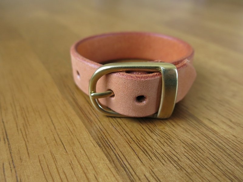Soft Q caramel bracelet【Jane One Piece】 - Bracelets - Genuine Leather Brown