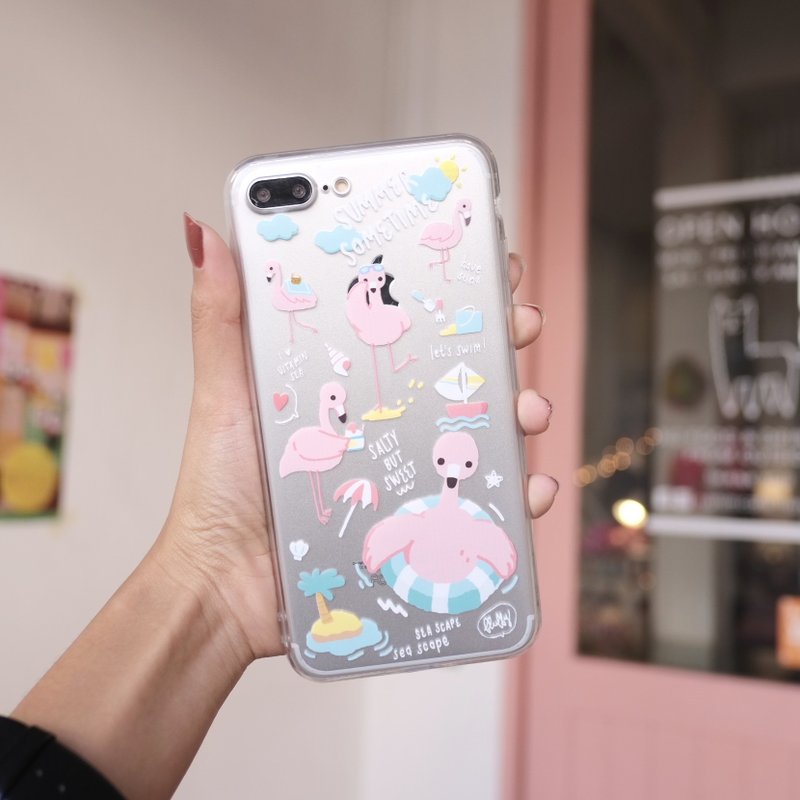 Mobile Case: FRED Flamingo - 手機殼/手機套 - 矽膠 粉紅色