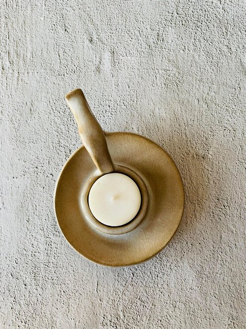 * vintage candle * ✵ * ✵ 陶器の キャンドル ヴィンテージ 陶器キャンドルスタンド｜アンティーク雑貨