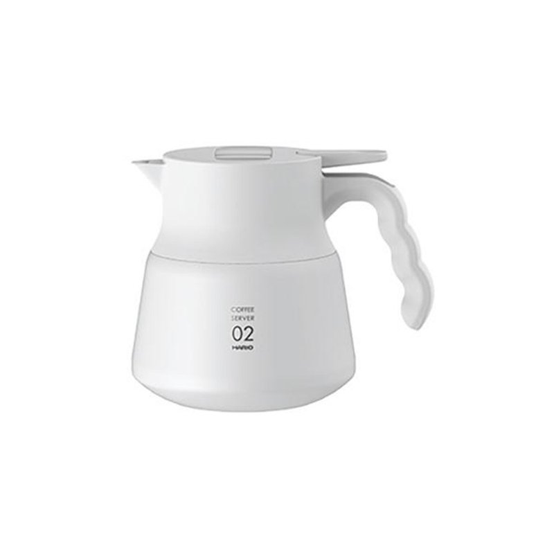 V60 不鏽鋼保溫咖啡壺白PLUS 600 - 咖啡壺/手沖壺 - 不鏽鋼 白色