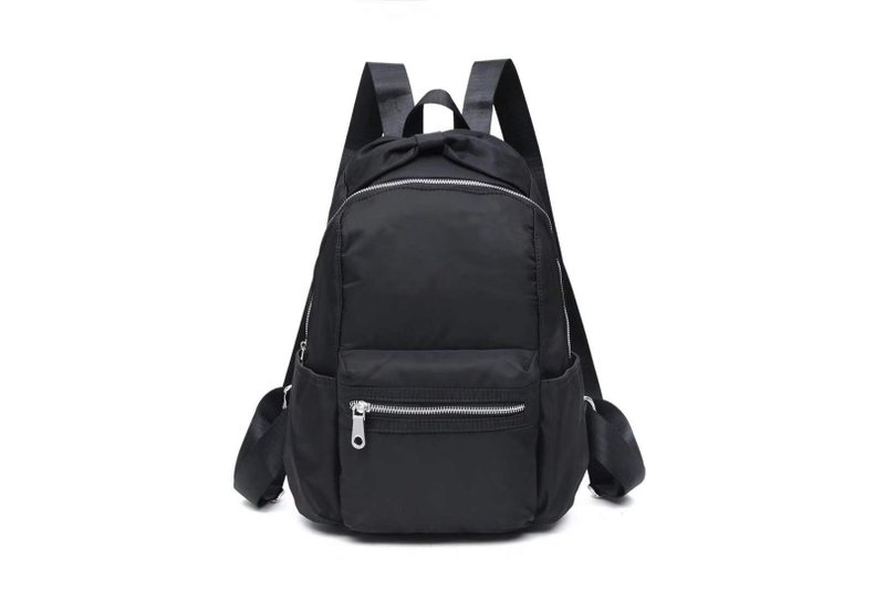 Classic large-capacity backpack/travel backpack/student schoolbag bow backpack-multicolor optional - กระเป๋าเป้สะพายหลัง - วัสดุกันนำ้ สีดำ