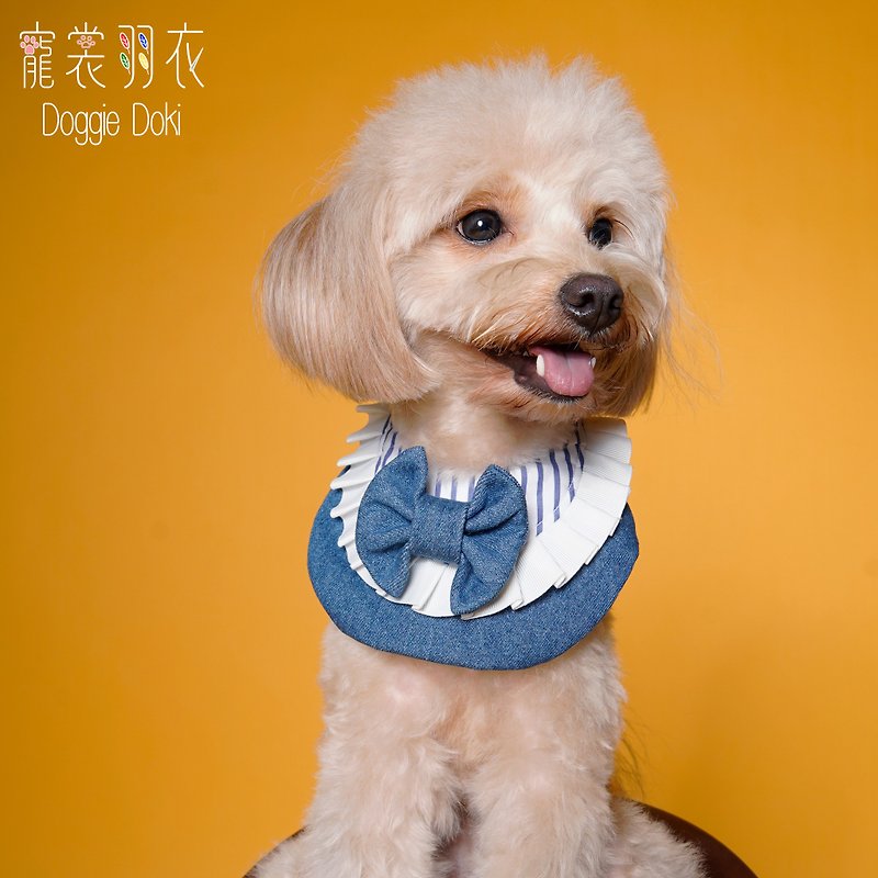 寵裳羽衣 Doggie Doki - 阿米莉亞系列圍巾 - 寵物衣服 - 棉．麻 紫色
