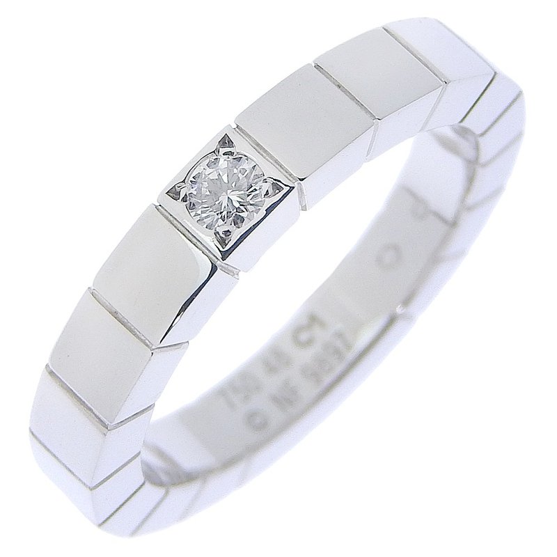 【日本直送】カルティエ CARTIER ラニエール 1Pダイヤ 8号 リング・指輪 K18WG×ダイヤモンド 約5.9g レディース【中古】 - 戒指 - 貴金屬 銀色