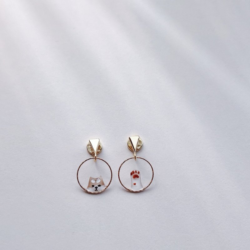 Shiba Inu Movement | Shiba Sonata - Earrings & Clip-ons - Resin Khaki