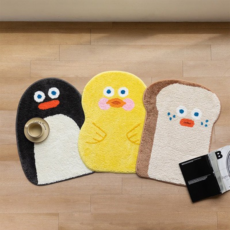 Romane Brunch Brother Brunch Brother Toast Duckling Penguin Bedroom Floor Mat - เฟอร์นิเจอร์อื่น ๆ - วัสดุอื่นๆ 