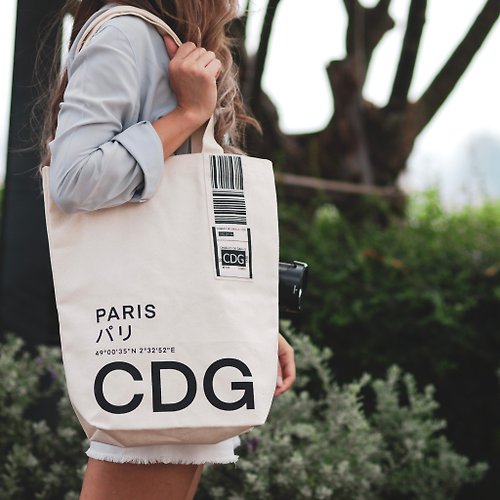 Paris Canvas Tote Bag Cute Tote Bags Travel Tote Bag 