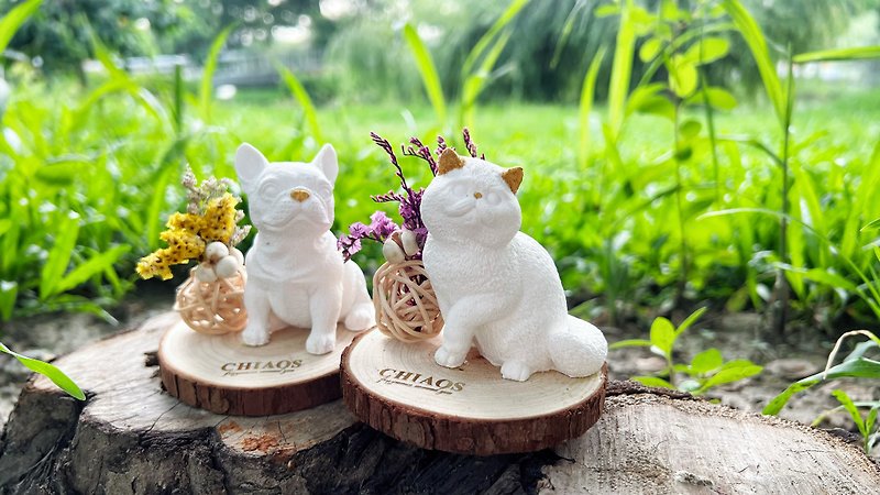 French Dou/Garfield/Animal/Diffuser/Supports engraving/Free fragrance - Items for Display - Cement 