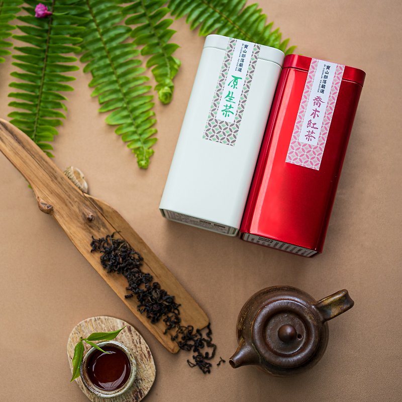 【拿普原生茶有機茶園】經典山茶禮盒 - 茶葉/茶包 - 植物．花 綠色