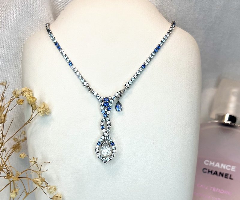 Huaxintu exclusive design necklace_Snow Island Glacier Lake - Necklaces - Other Metals Silver
