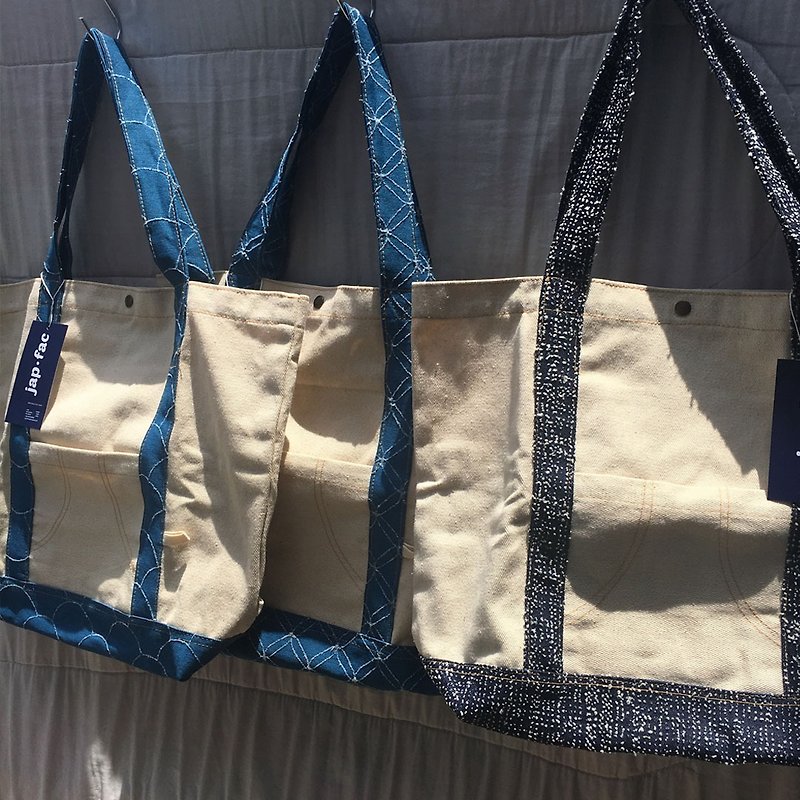 Blue dry Tote bag : Limited edition  - กระเป๋าเป้สะพายหลัง - ผ้าฝ้าย/ผ้าลินิน สีน้ำเงิน