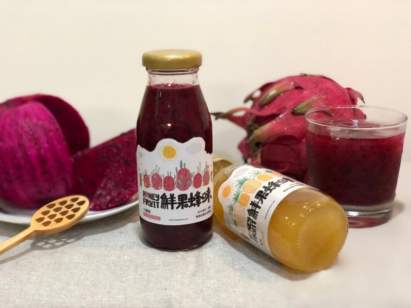 【安心出貨】蜜田本舖/鮮果蜂味 鳳梨汁200ml*24瓶 | 100%無添加 - 果汁/蔬果汁 - 新鮮食材 