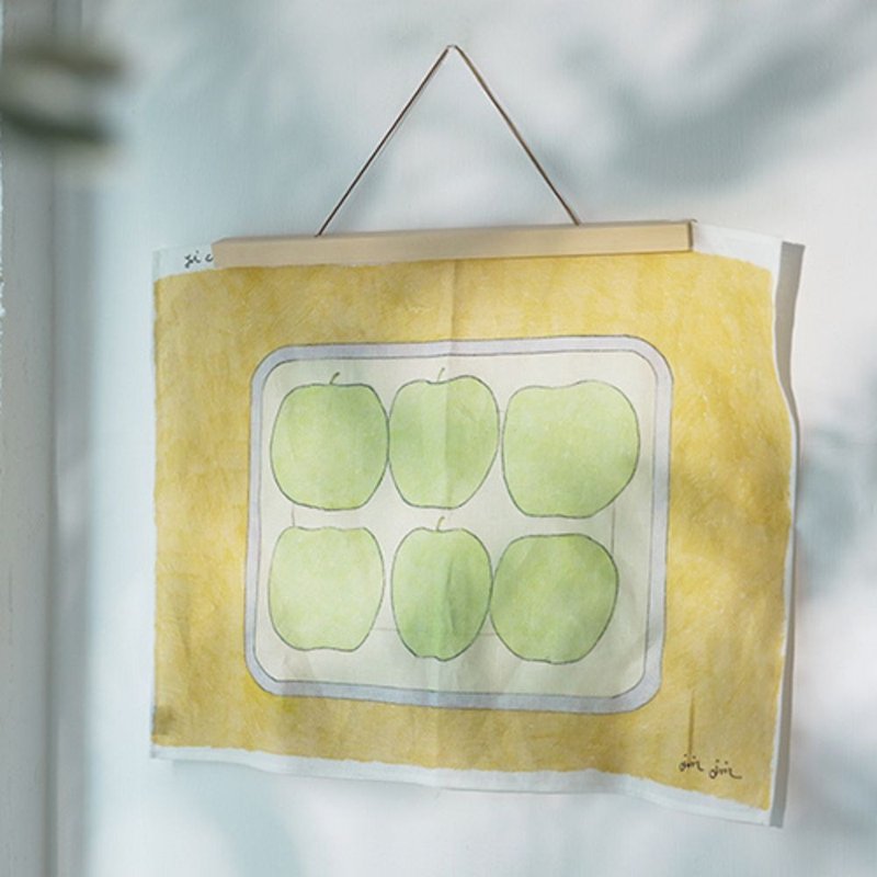 Free transparent bookmark/natural linen daily towel-dates on an enamel plate/co-signed by Chen Yijin - Posters - Linen Transparent