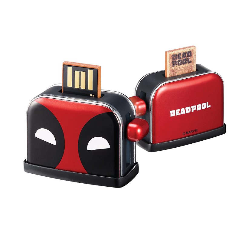 InfoThinkDeadpoolシリーズグリルトースターUSBフラッシュドライブ32GB - USBメモリー - その他の素材 レッド