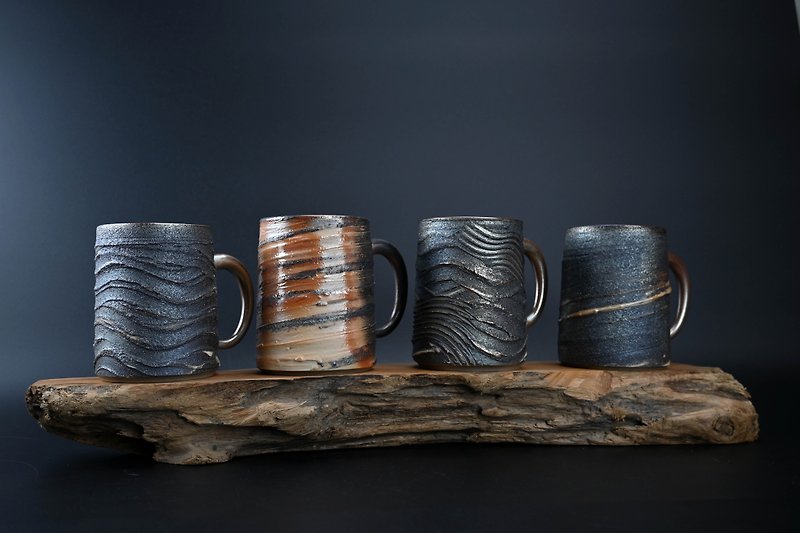 Firewood mug mug Firewood mug Firewood mug [Zhenlin Ceramics] - Mugs - Pottery 