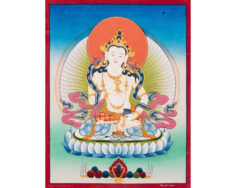 多傑森巴唐卡 – 神聖淨化的藏傳藝術傑作 - B05099 - 紅包袋/春聯 - 其他材質 多色