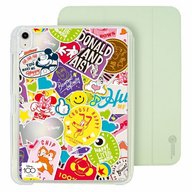 Disney 100th badge iPad pro/air 2024 10th Detachable Clear Case Folio Case - เคสแท็บเล็ต - พลาสติก หลากหลายสี