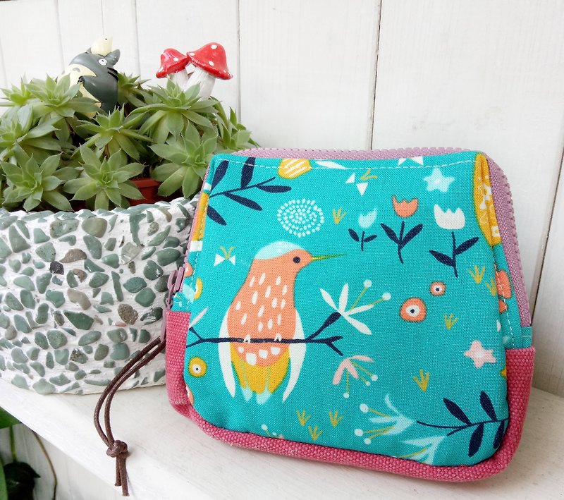 [Good day hand made] Handmade. Forest garden storage bag. packet. gift - Toiletry Bags & Pouches - Cotton & Hemp Multicolor