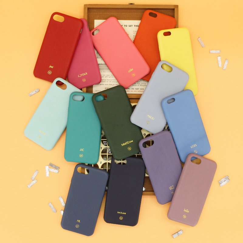 [Seasonal Sale] Defective Refurbished Sale - Genuine Leather iPhone Case_01378 - Gadgets - Genuine Leather Multicolor