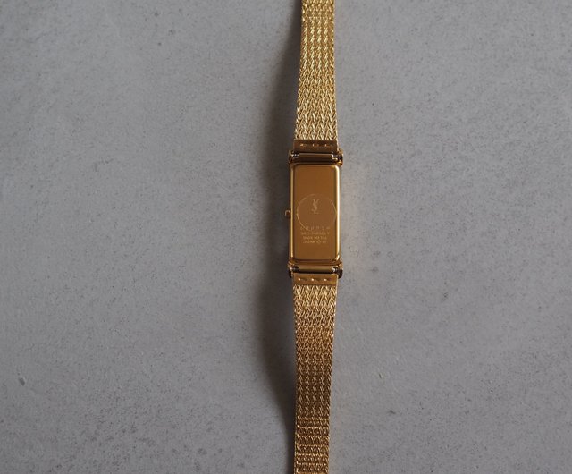 時計 VINTAGE YSL GOLD & SILVER WATCH W/ LOGO 時計 VINTAGE YSL GOLD & SILVER WATCH W/ LOGO VINTAGE YSL
