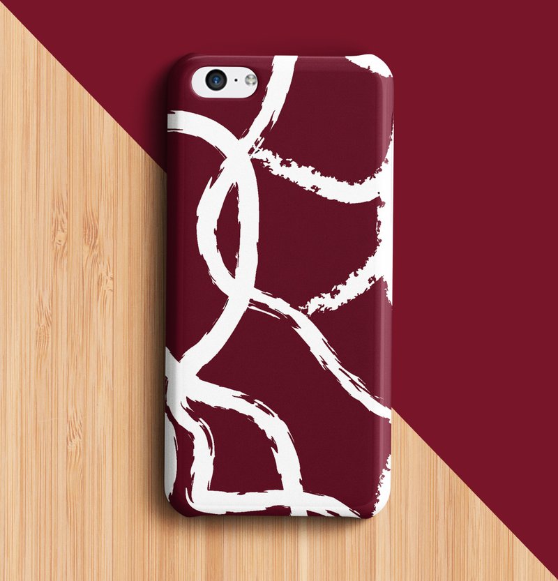 螞蟻路徑 - 紅色手機外殼 - 手機殼/手機套 - 塑膠 藍色