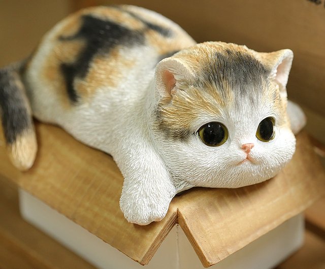 デバリエ ca238m【正規品】猫の置物 三毛猫 小物入れ レジン製 ギフト