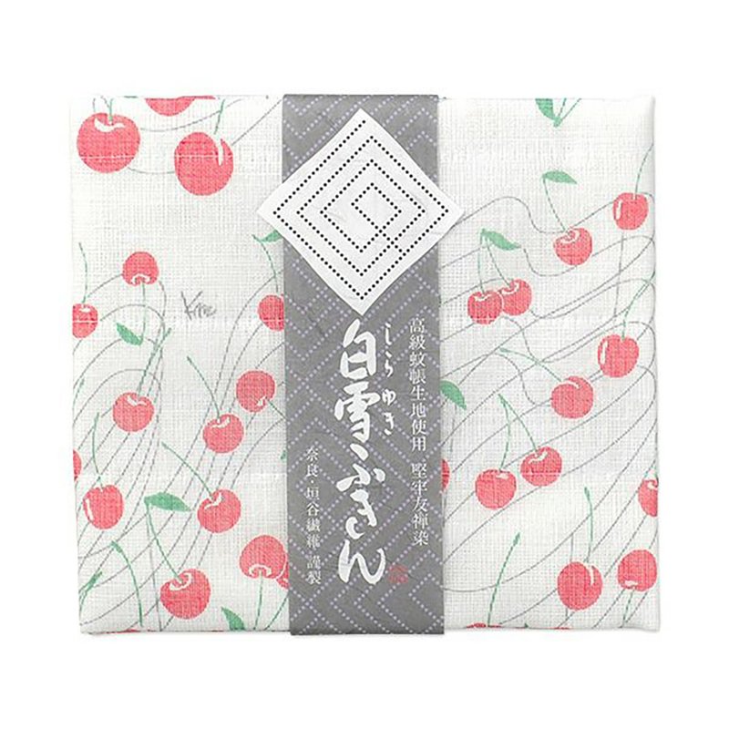 Kyoyuzen dyed all-purpose towel/cherry red - ผ้ารองโต๊ะ/ของตกแต่ง - ผ้าฝ้าย/ผ้าลินิน สีแดง