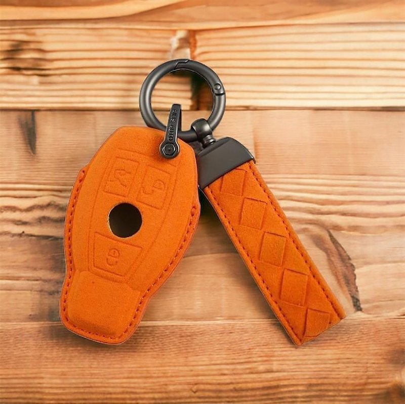 Benz A250 C300 W205 W213 CLA CLA45 CLS Benz Key Leather Key Ring - Keychains - Genuine Leather 