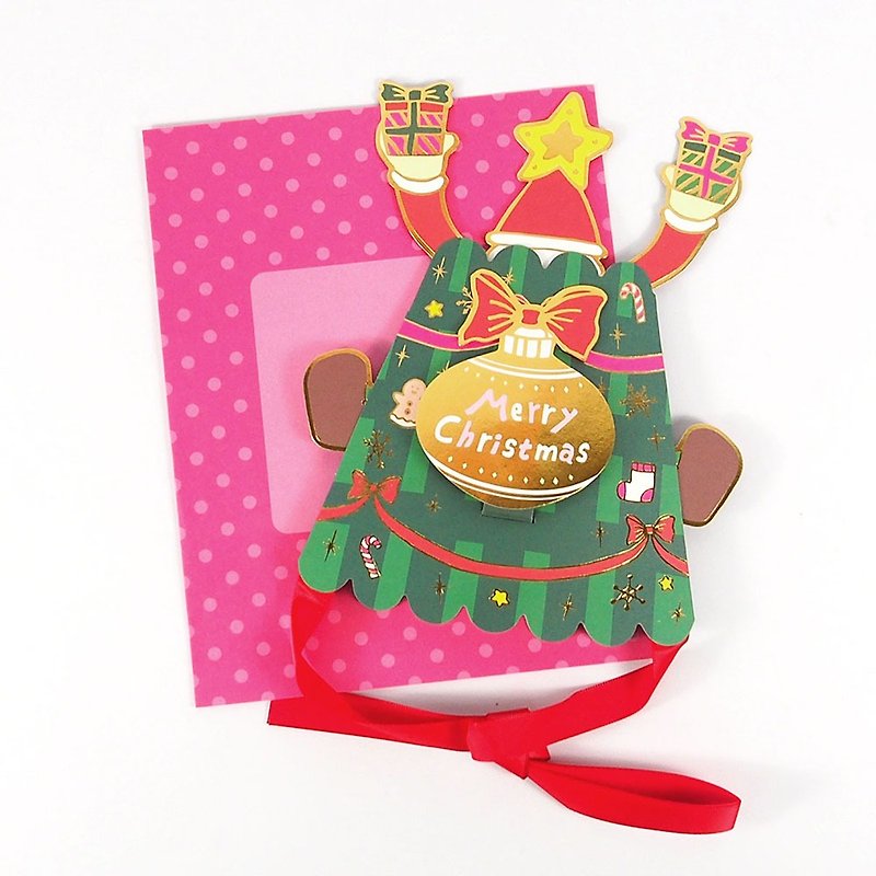 高齢者向け立体帽子クリスマスカード【ホールマークカードクリスマスシリーズ】 - カード・はがき - 紙 多色