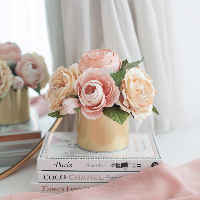 SWEET OLD ROSE - Aromatic Paper Tube Box - 擺飾/家飾品 - 紙 橘色